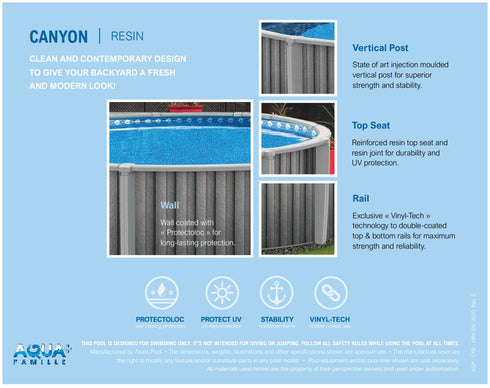 Piscines hors sol - CANYON