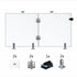 Tempered Glass Fence Gate Kit - 12mm Clear — Two-Panel Gate Kit (Three Sizes)