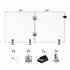 Tempered Glass Fence Gate Kit - 12mm Clear — Two-Panel Gate Kit (Three Sizes)