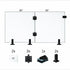 Tempered Glass Fence Gate Kit - 12mm Clear — Two-Panel Gate Kit (Three Sizes)