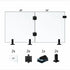 Tempered Glass Fence Gate Kit - 12mm Clear — Two-Panel Gate Kit (Three Sizes)