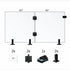 Tempered Glass Fence Gate Kit - 12mm Clear — Two-Panel Gate Kit (Three Sizes)